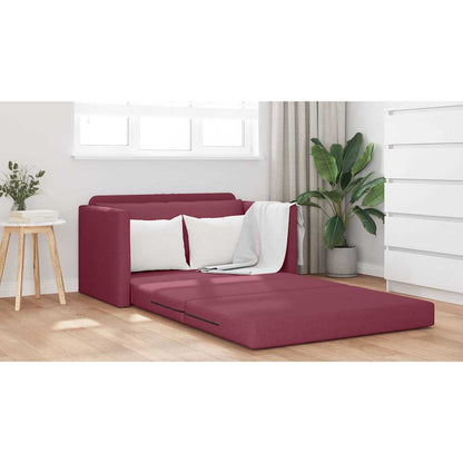 Divano letto 110cm Rosso Vino Tessuto