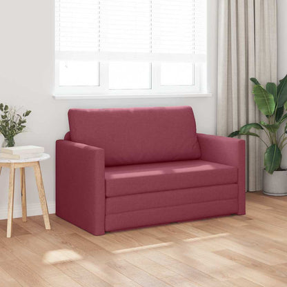 Divano letto 110cm Rosso Vino Tessuto