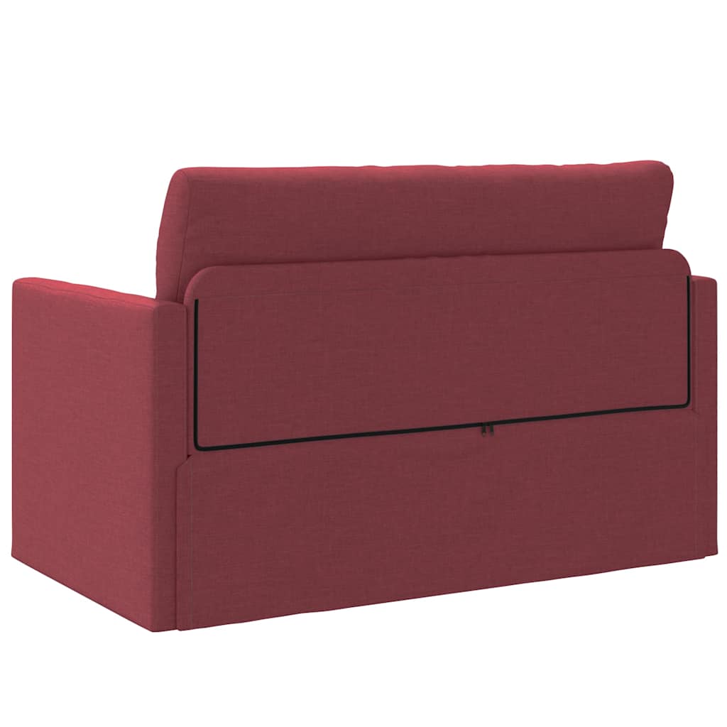 Divano letto 110cm Rosso Vino Tessuto