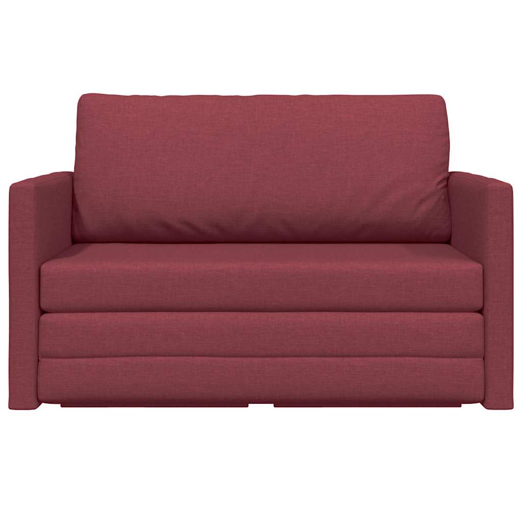 Divano letto 110cm Rosso Vino Tessuto