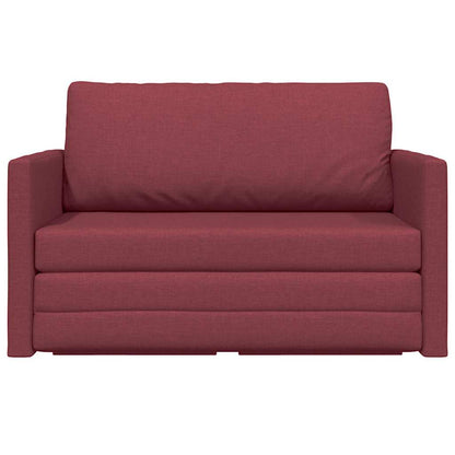 Divano letto 110cm Rosso Vino Tessuto