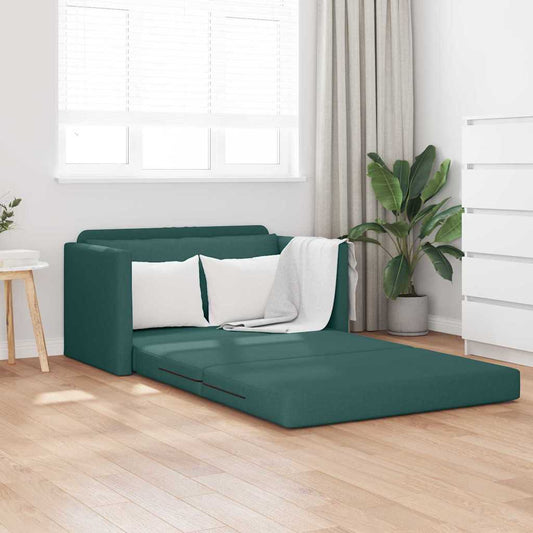 Divano letto 110cm Verde Scuro Tessuto