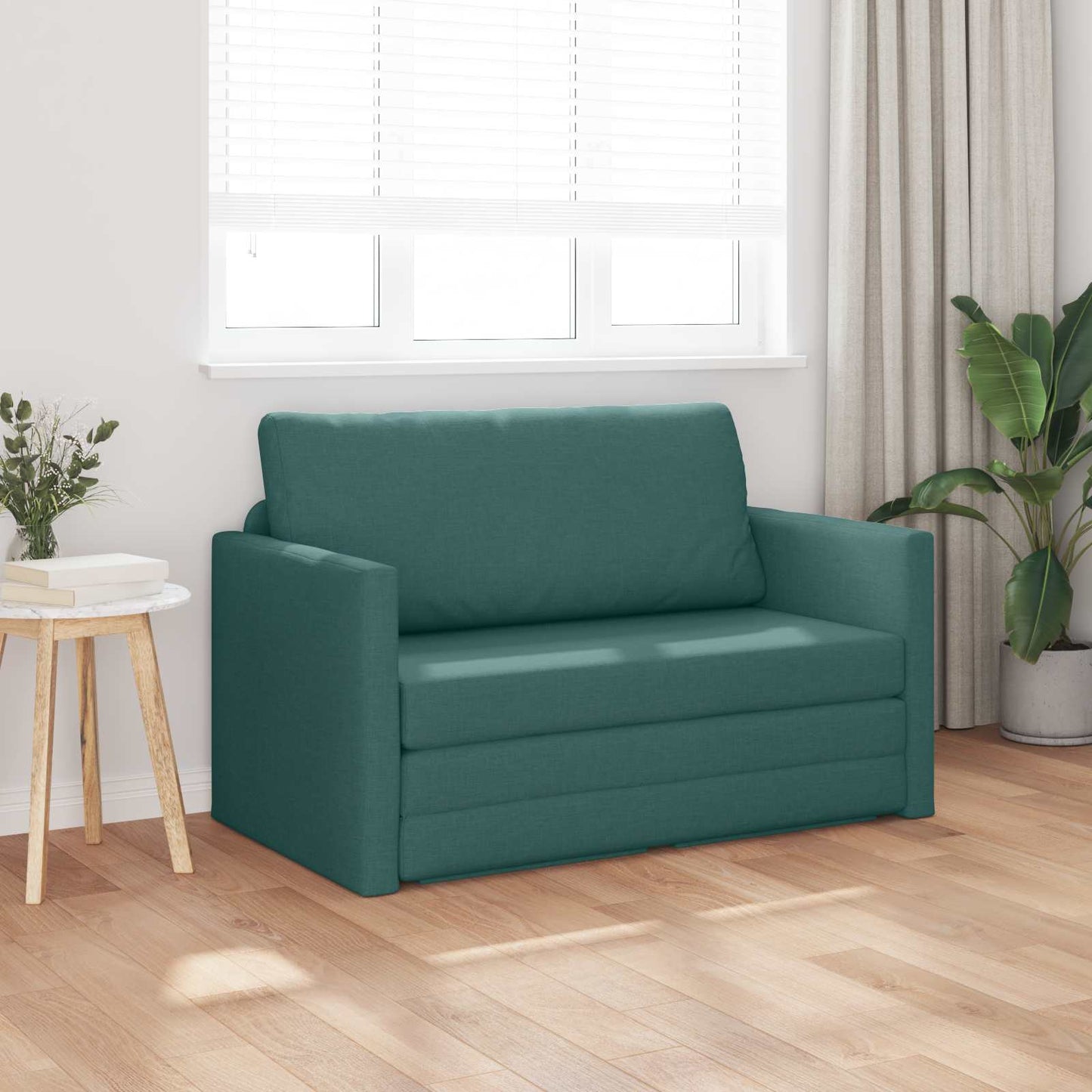 Divano letto 110cm Verde Scuro Tessuto | homemem39