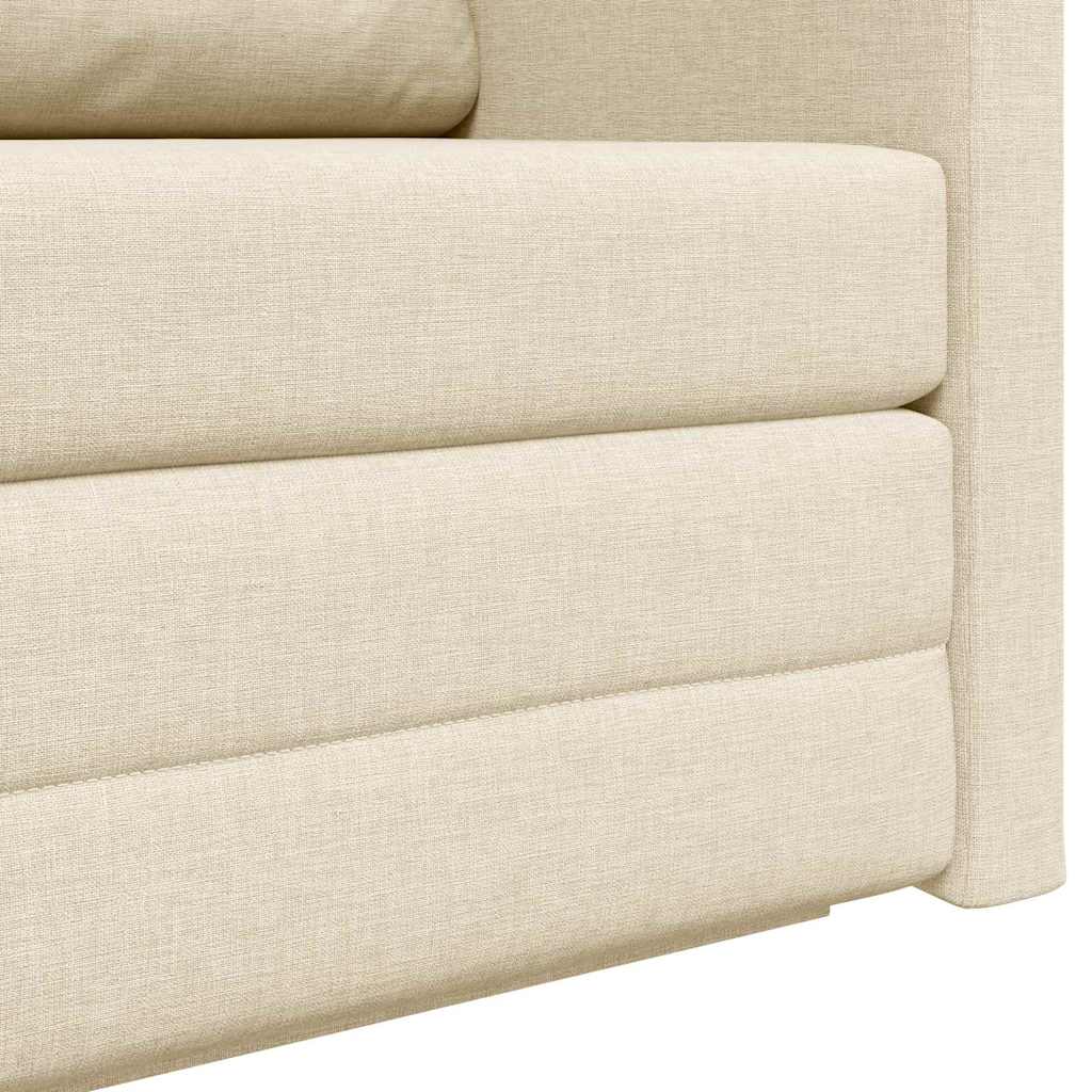 Divano letto 110cm Crema Tessuto