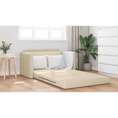 Divano letto 110cm Crema Tessuto