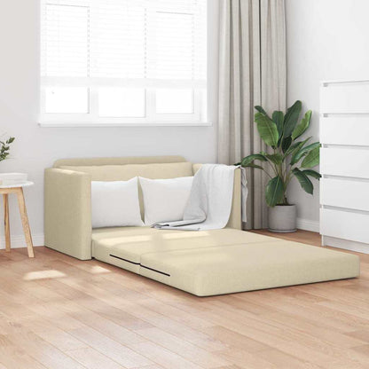 Divano letto 110cm Crema Tessuto
