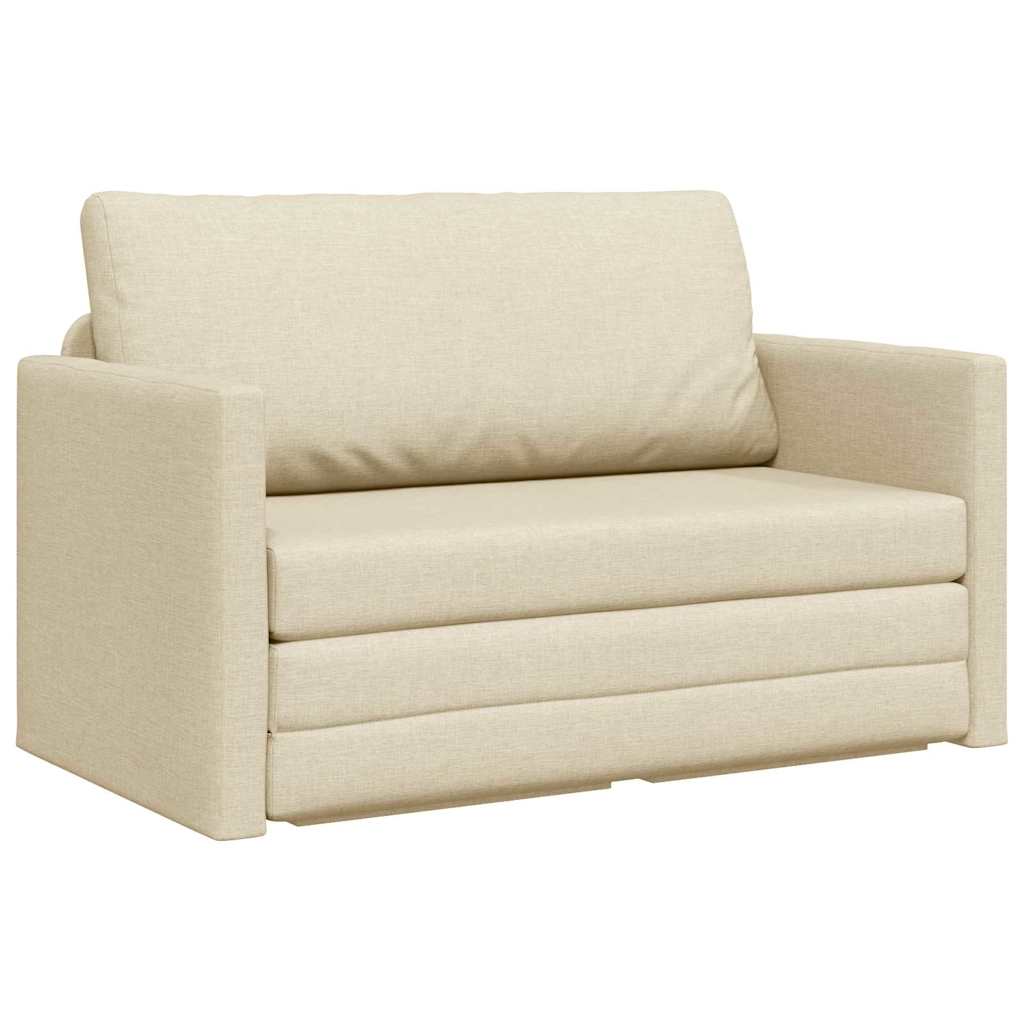 Divano letto 110cm Crema Tessuto