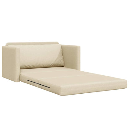 Divano letto 110cm Crema Tessuto