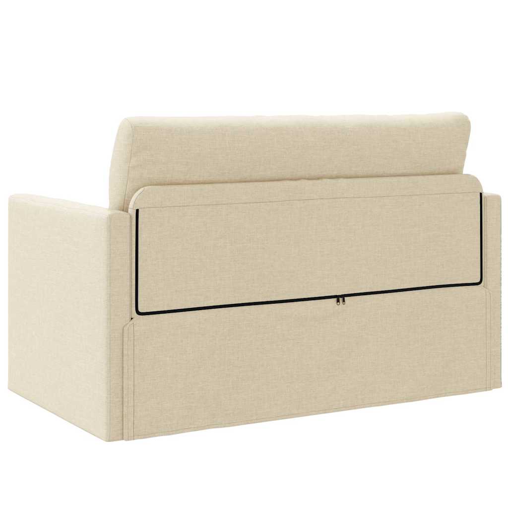 Divano letto 110cm Crema Tessuto