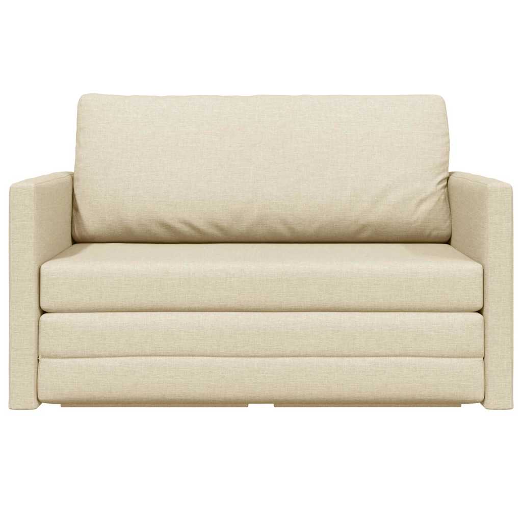 Divano letto 110cm Crema Tessuto