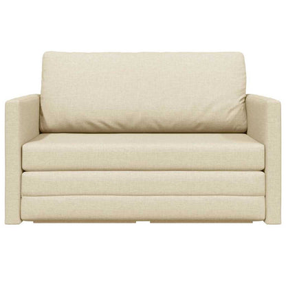 Divano letto 110cm Crema Tessuto