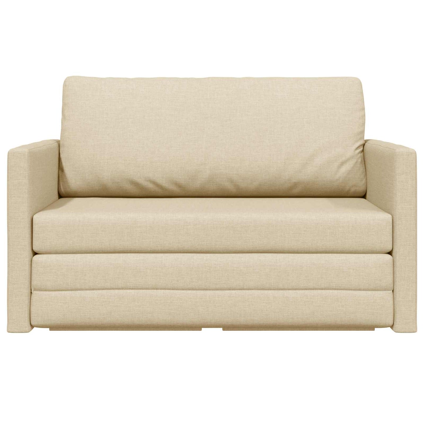 Divano letto 110cm Crema Tessuto