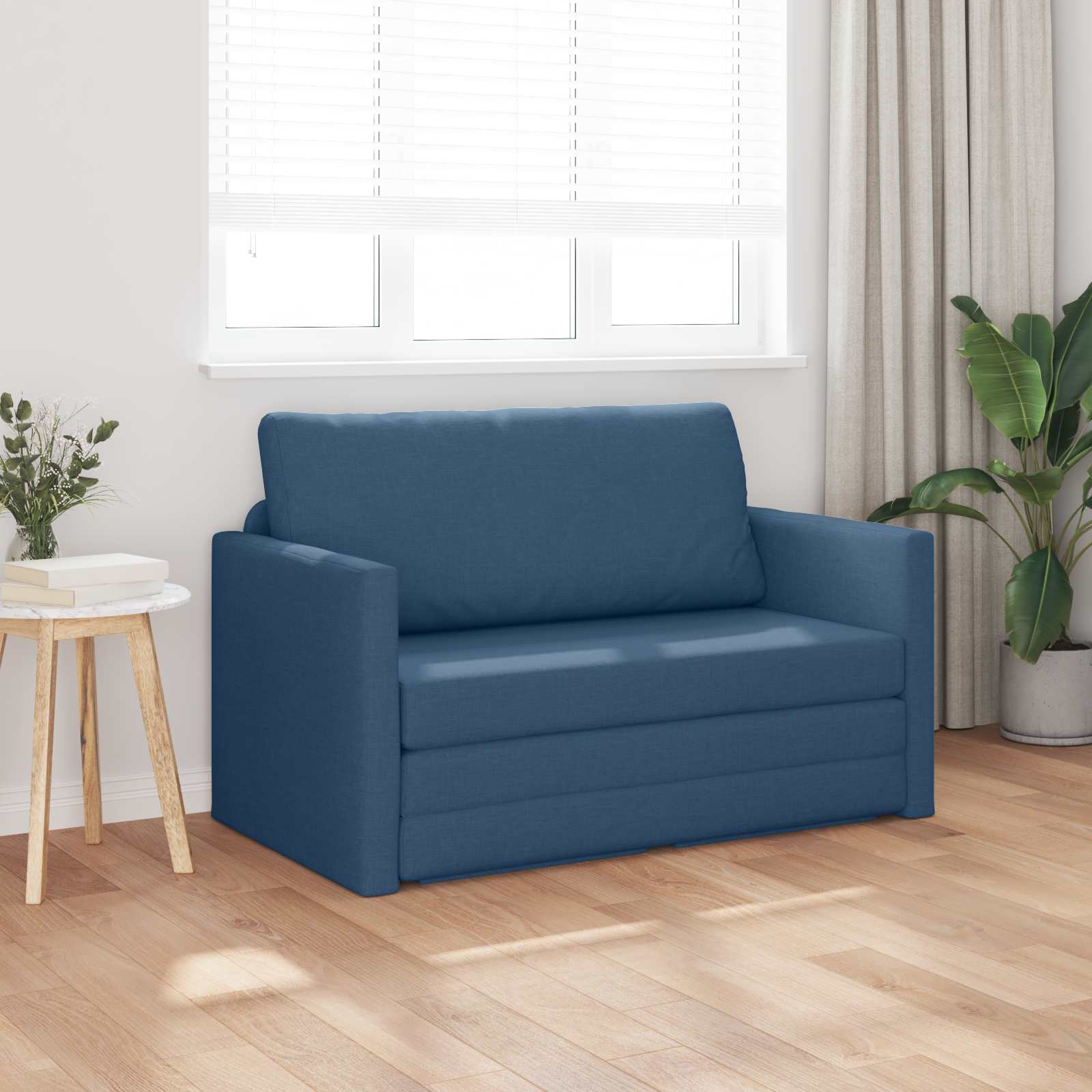 Divano letto 110cm Blu Tessuto | homemem39