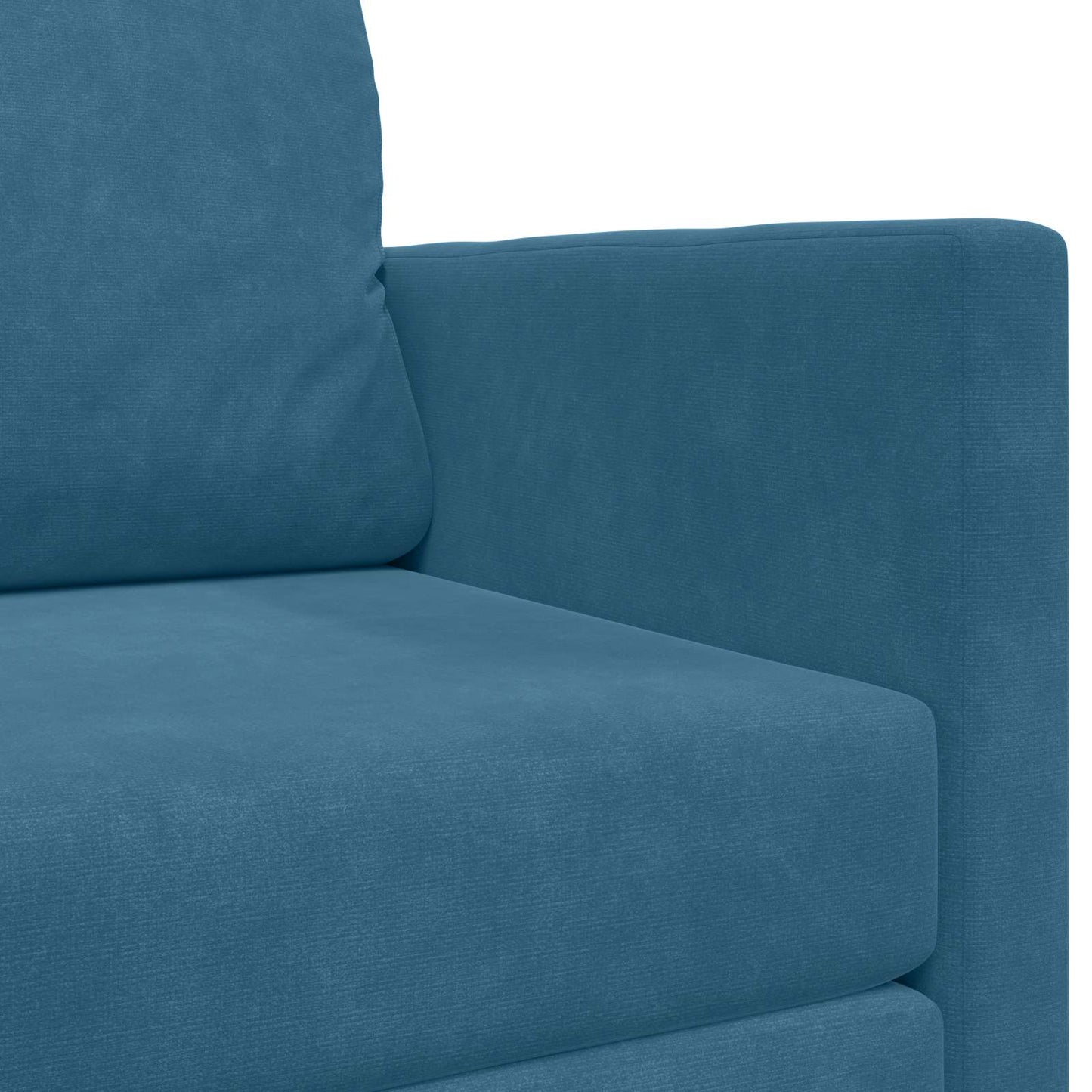 Divano letto Blu 124 x 71 x 78 cm Velluto | homemem39