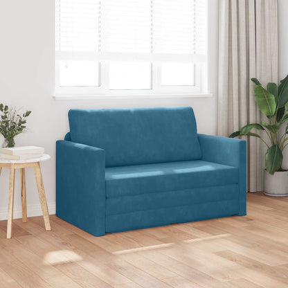 Divano letto Blu 124 x 71 x 78 cm Velluto