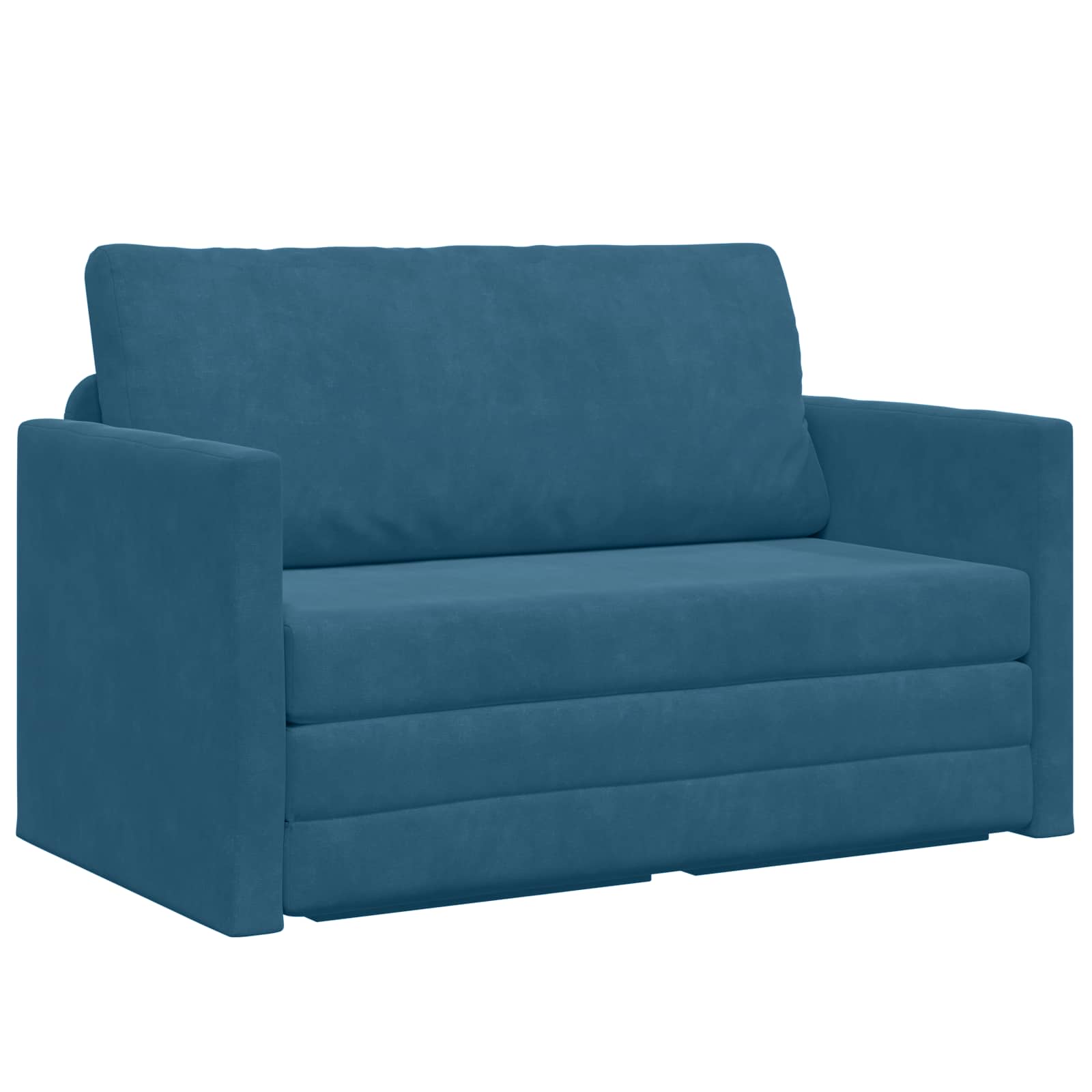 Divano letto Blu 124 x 71 x 78 cm Velluto | homemem39