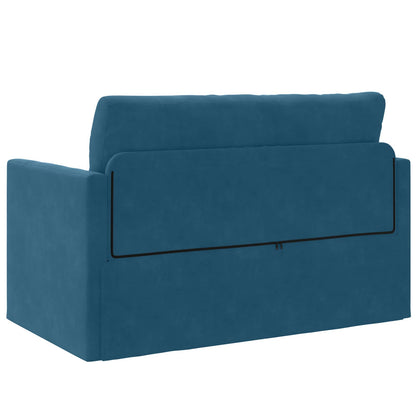 Divano letto Blu 124 x 71 x 78 cm Velluto | homemem39