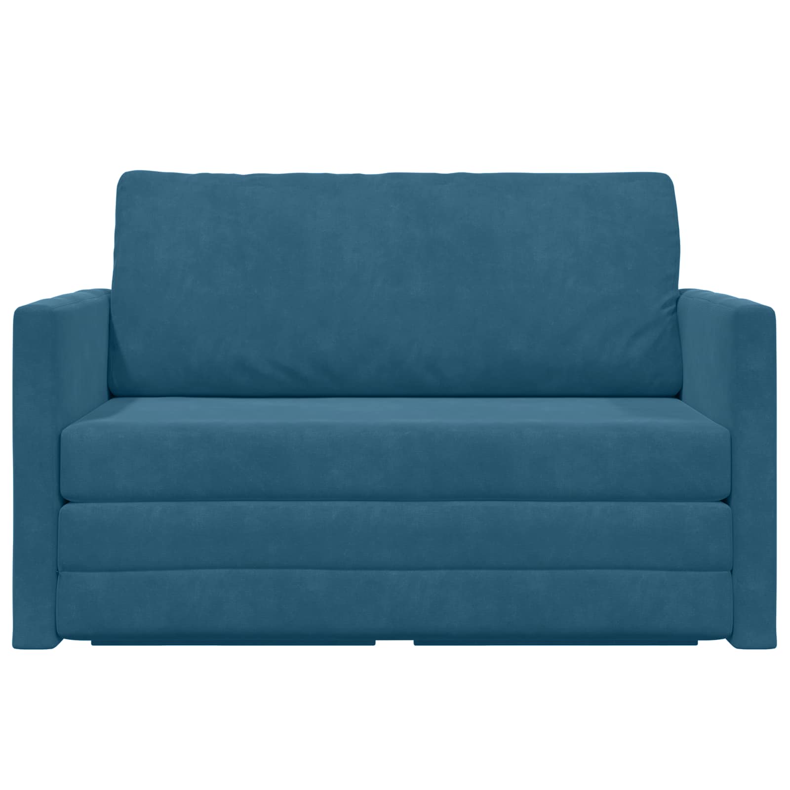 Divano letto Blu 124 x 71 x 78 cm Velluto | homemem39