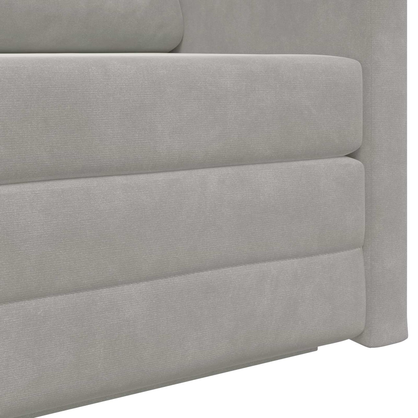 Divano letto Grigio chiaro 124 x 71 x 78 cm Velluto