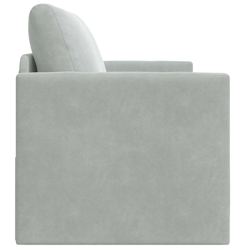 Divano letto Grigio chiaro 124 x 204 x 61 cm Velluto - homemem39