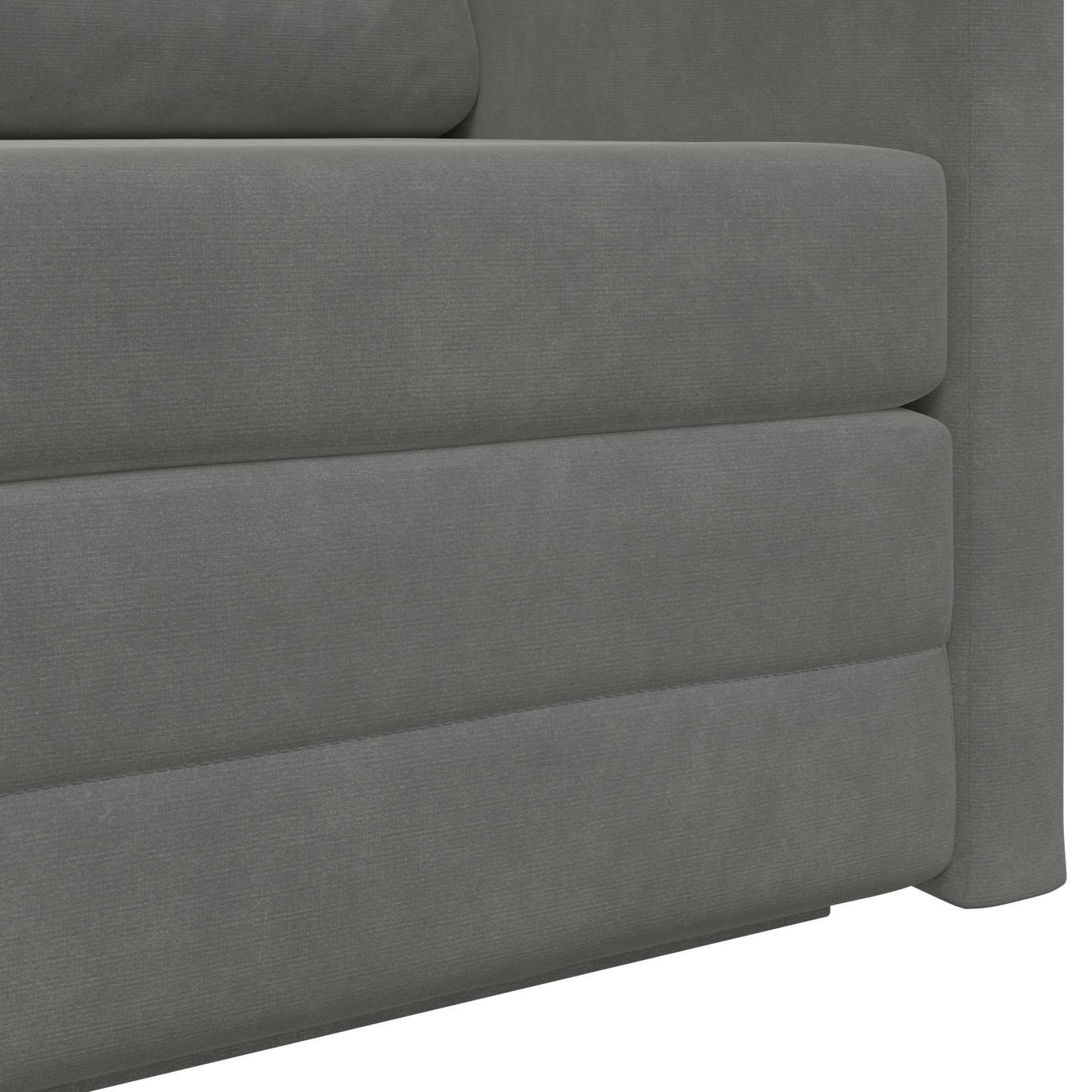 Divano letto Grigio scuro 124 x 71 x 78 cm Velluto | homemem39