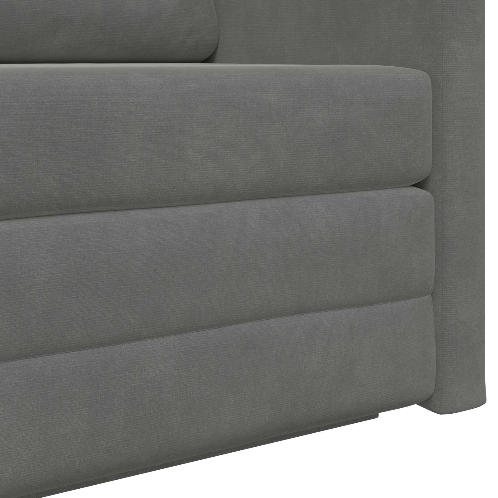 Divano letto Grigio scuro 124 x 71 x 78 cm Velluto | homemem39