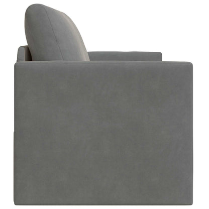 Divano letto Grigio scuro 124 x 71 x 78 cm Velluto | homemem39