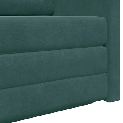 Divano letto Verde Scuro 124 x 71 x 78 cm Velluto | homemem39