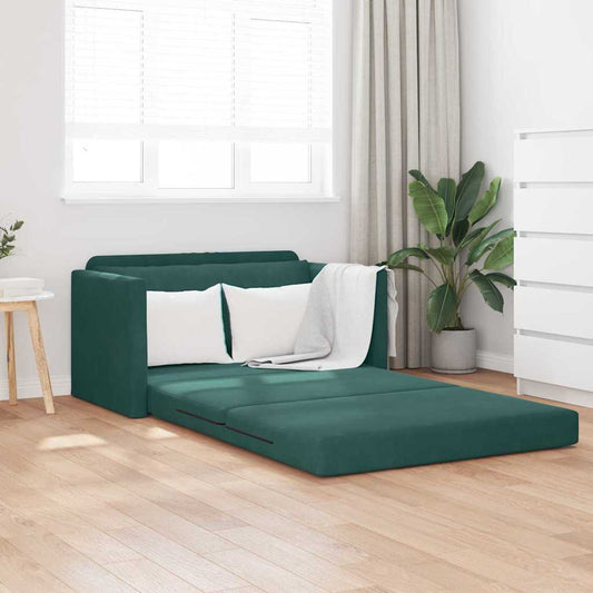 Divano letto 110cm Verde Scuro Velluto