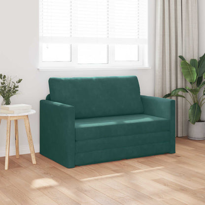 Divano letto Verde Scuro 124 x 71 x 78 cm Velluto