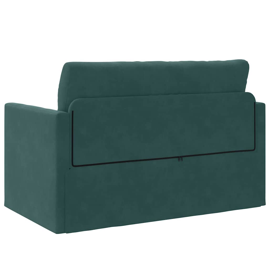 Divano letto 110cm Verde Scuro Velluto