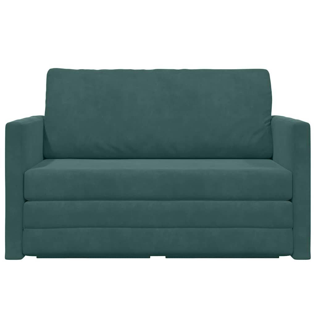 Divano letto 110cm Verde Scuro Velluto