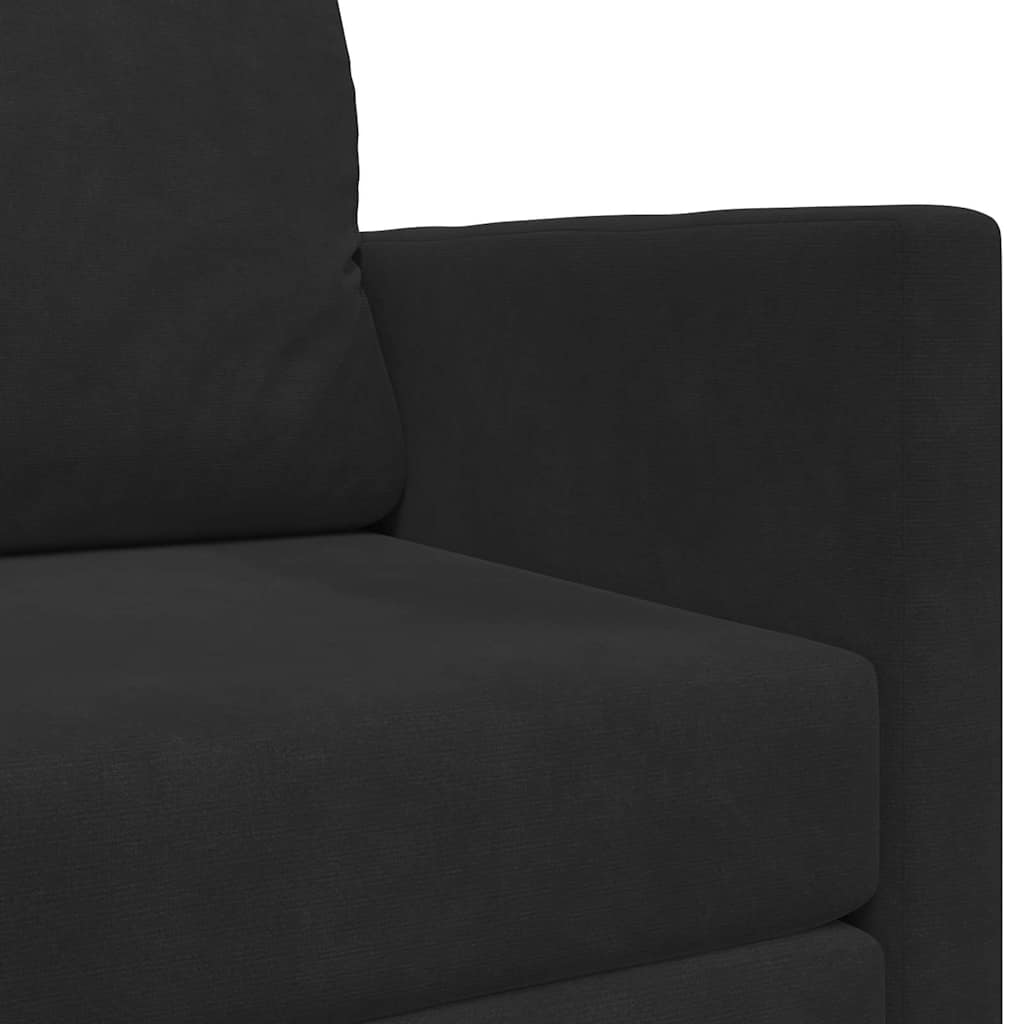 Divano letto Nero 124 x 71 x 78 cm Velluto | homemem39