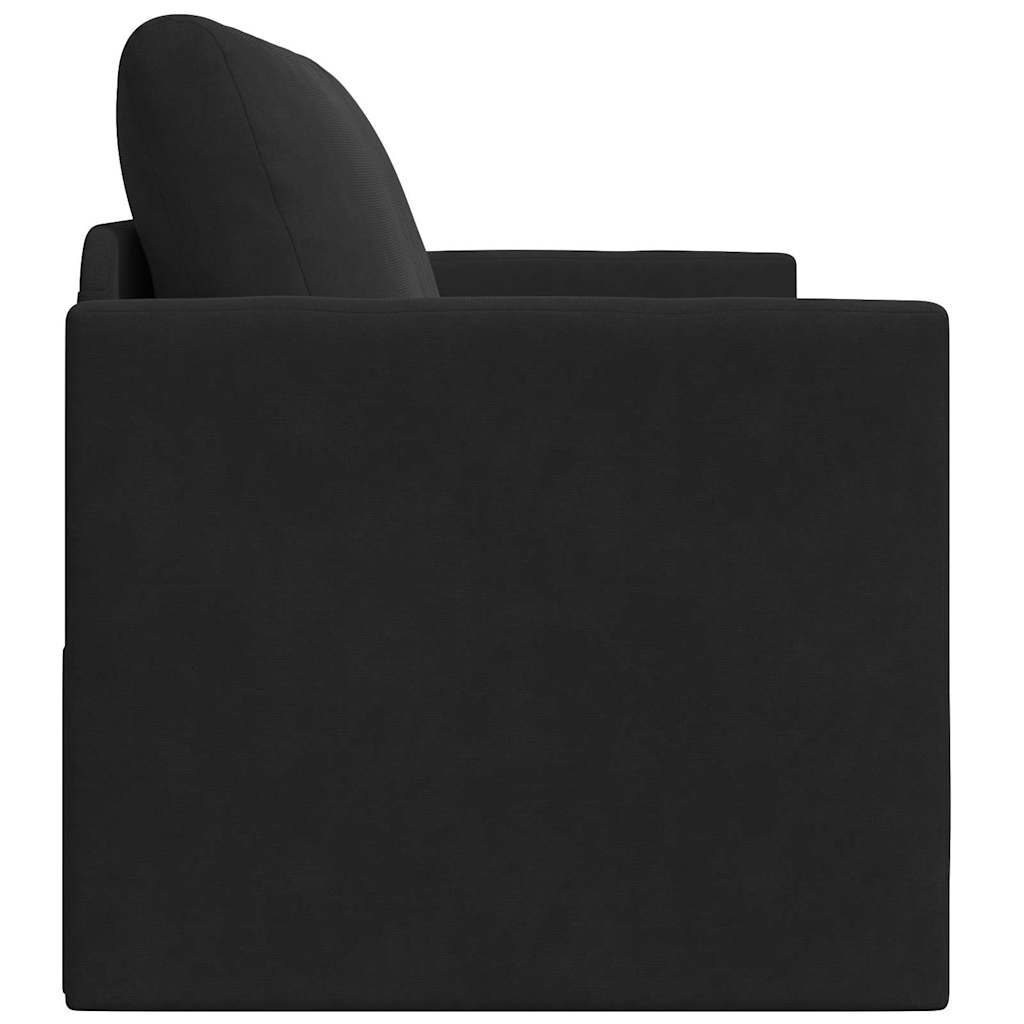 Divano letto Nero 124 x 71 x 78 cm Velluto | homemem39