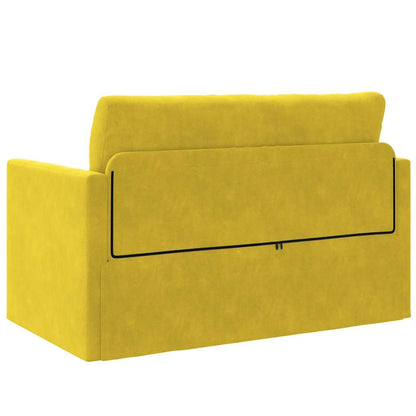 Divano letto 110cm Giallo girasole Velluto
