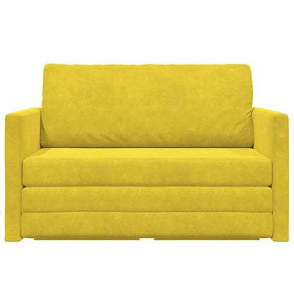Divano letto 110cm Giallo girasole Velluto