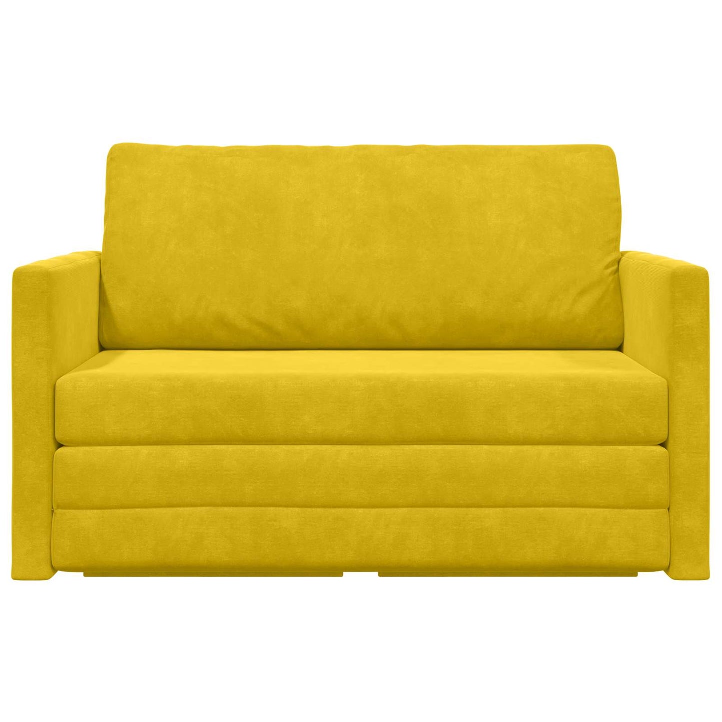 Divano letto Giallo girasole 124 x 71 x 78 cm Velluto