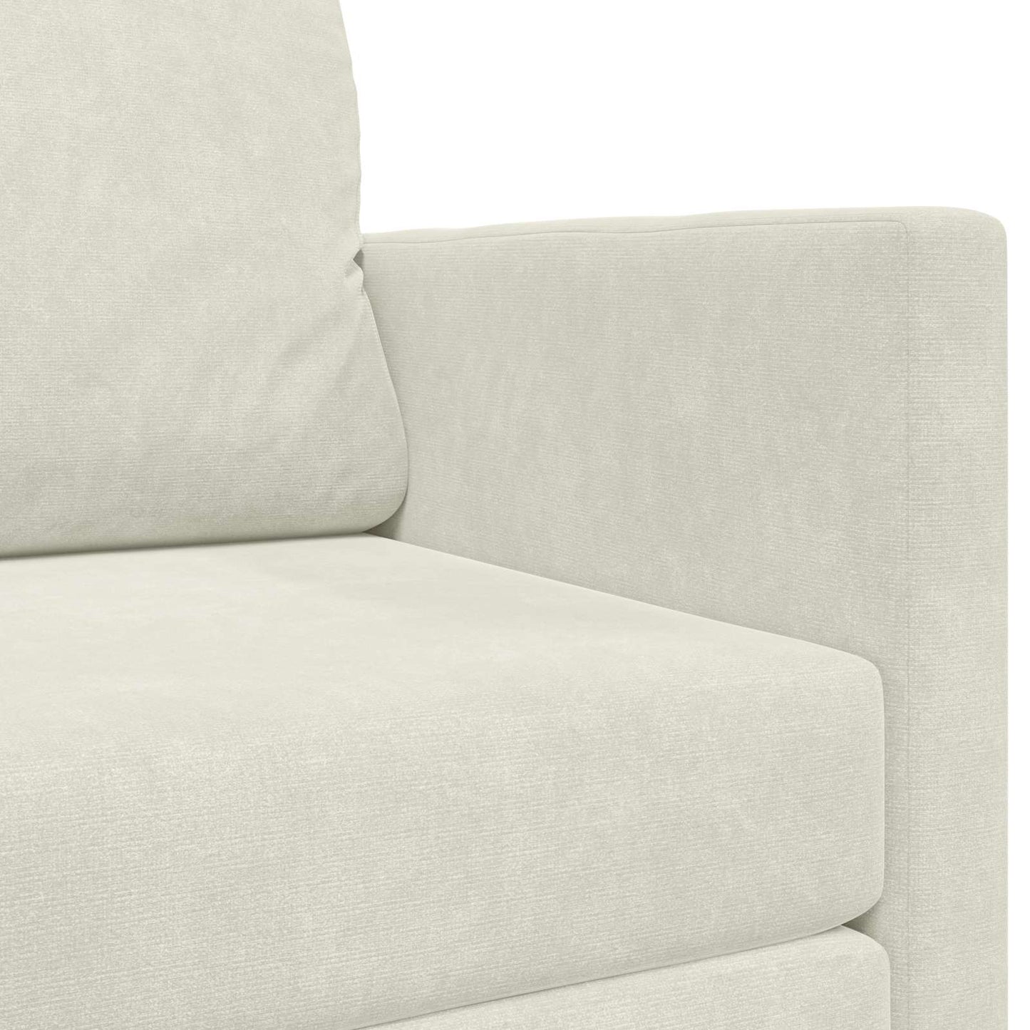 Divano letto Crema 124 x 71 x 78 cm Velluto