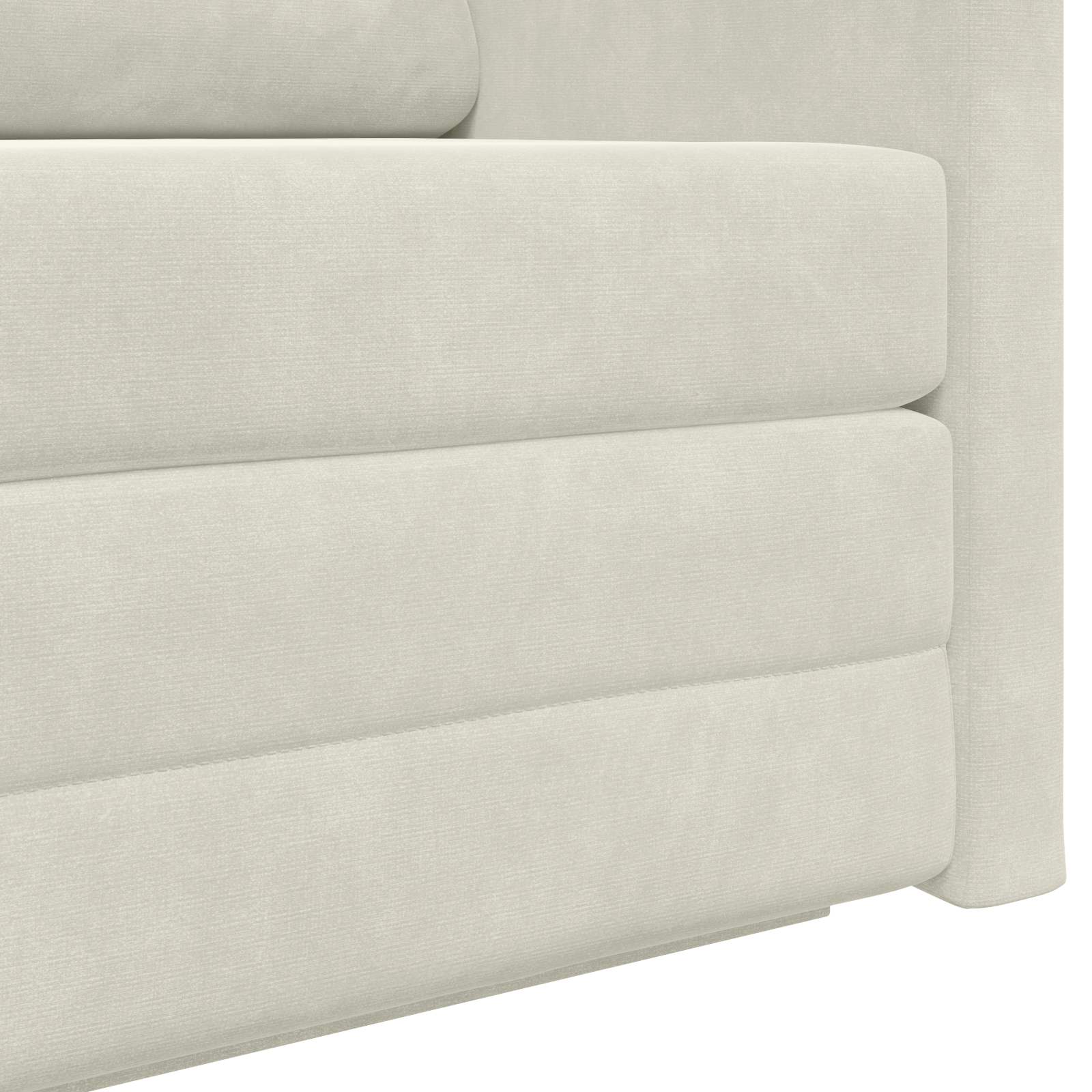 Divano letto Crema 124 x 71 x 78 cm Velluto | homemem39