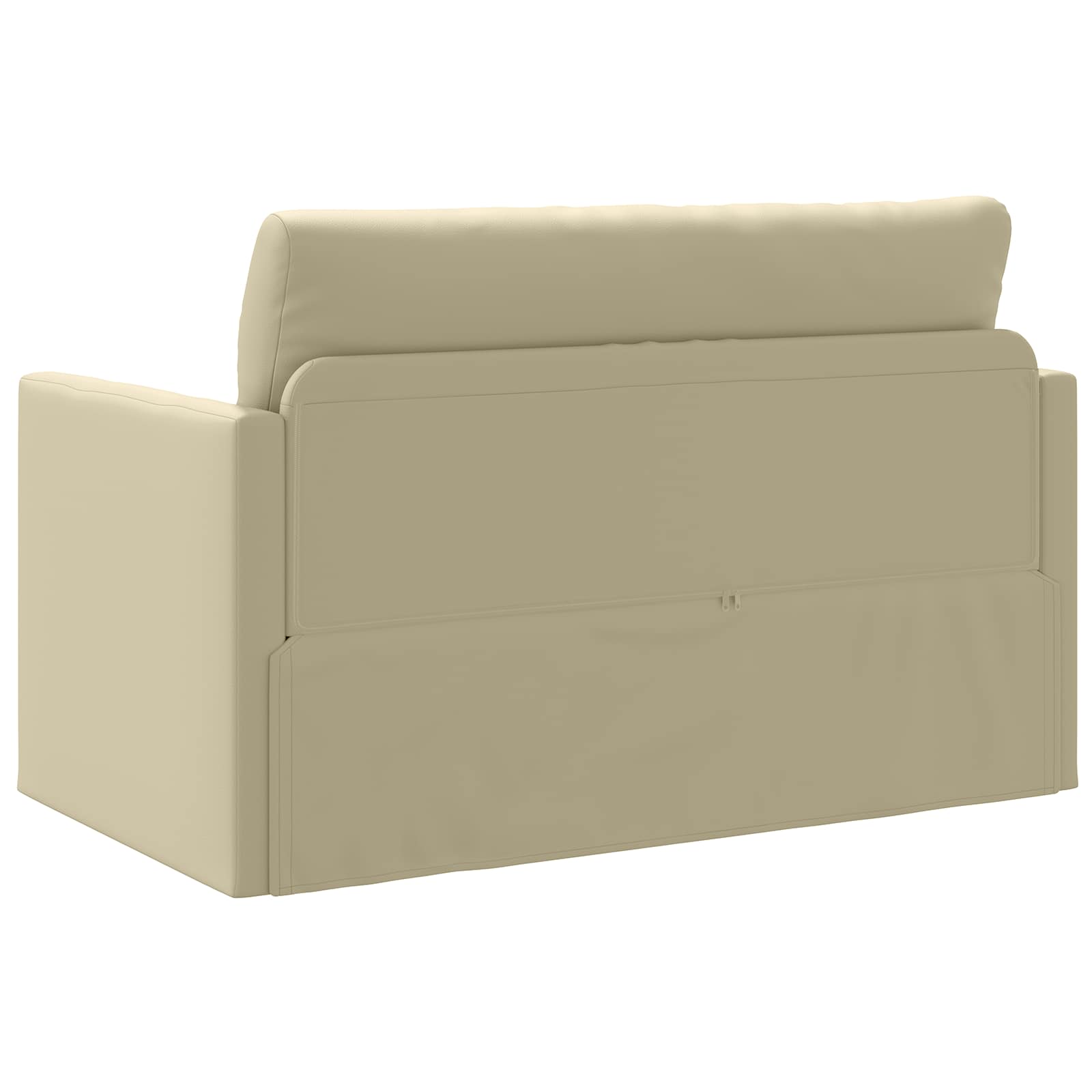 Divano letto Crema 124 x 71 x 78 cm Pelle Artificiale | homemem39