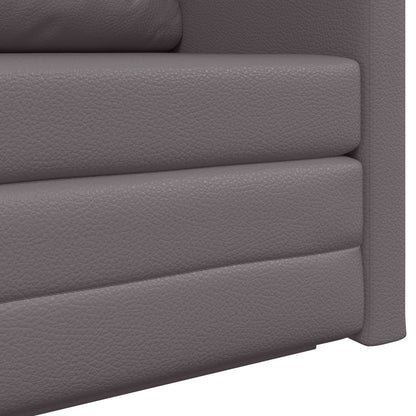 Divano letto Grigio 124 x 71 x 78 cm Pelle Artificiale