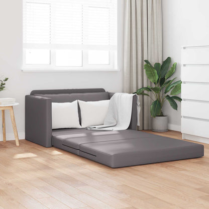 Divano letto Grigio 124 x 71 x 78 cm Pelle Artificiale