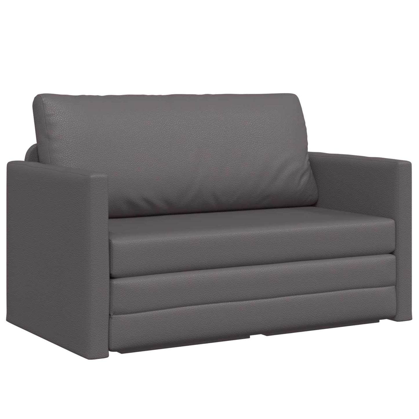 Divano letto Grigio 124 x 71 x 78 cm Pelle Artificiale