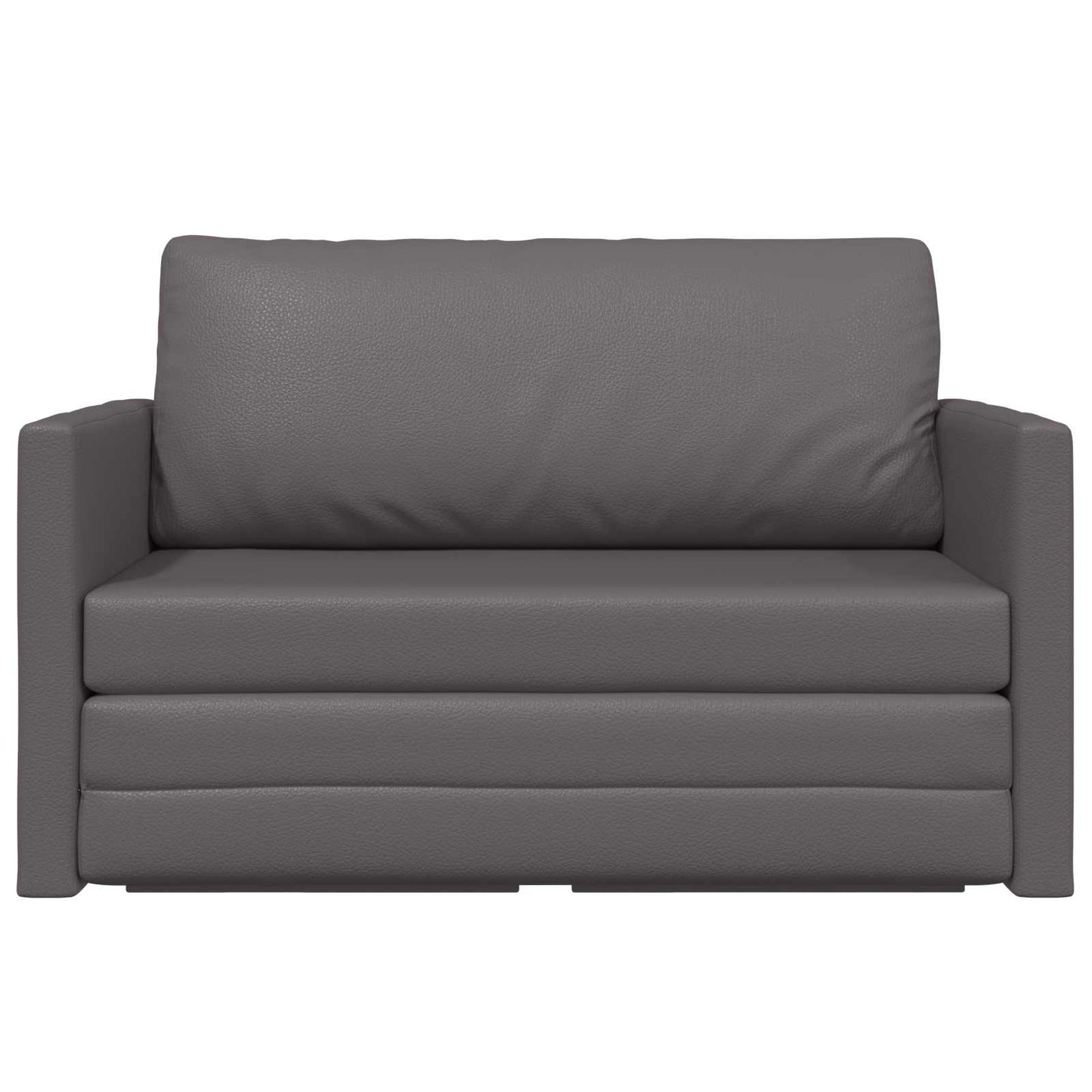 Divano letto Grigio 124 x 71 x 78 cm Pelle Artificiale