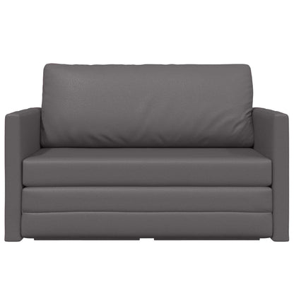 Divano letto Grigio 124 x 71 x 78 cm Pelle Artificiale