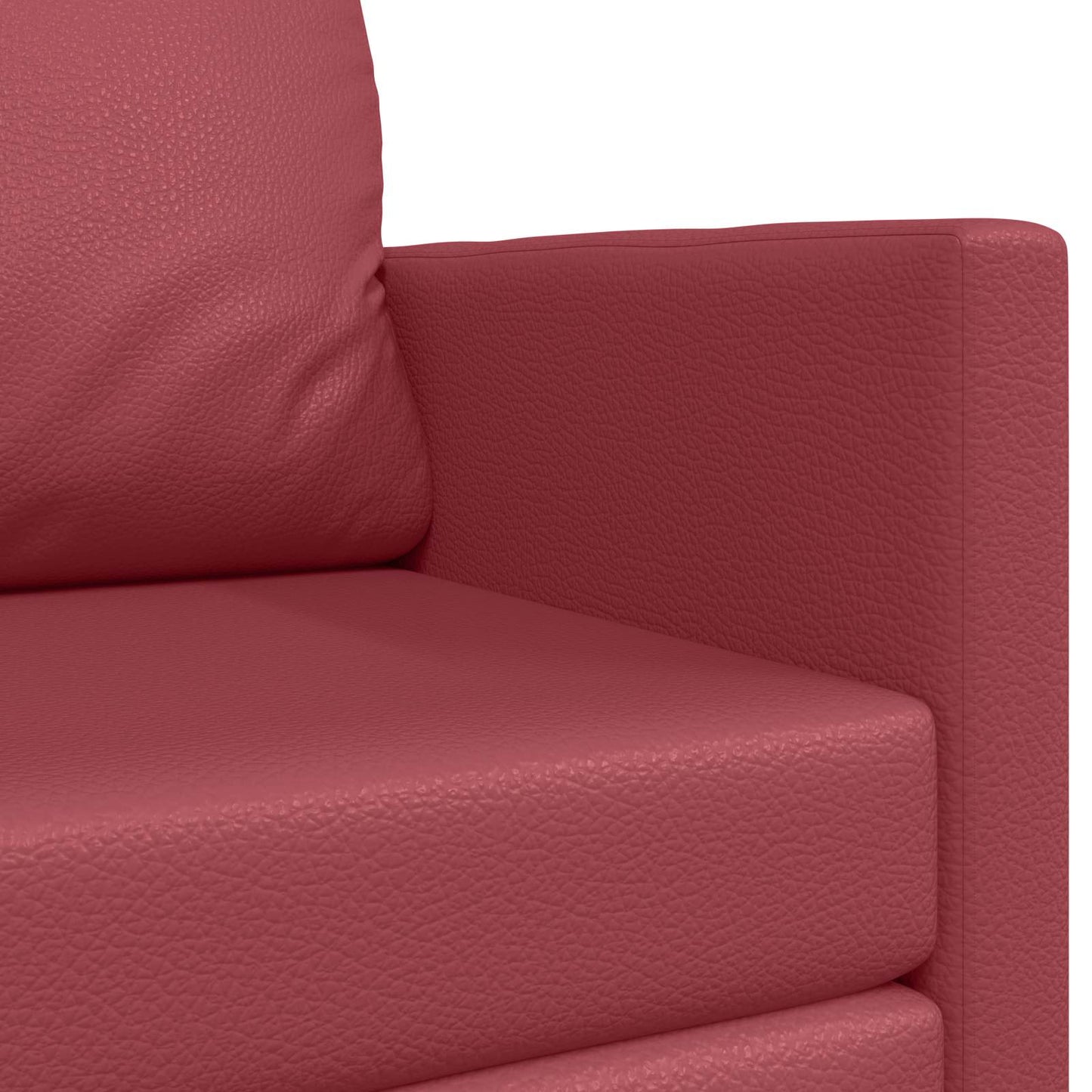 Divano letto Rosso Vino 124 x 71 x 78 cm Pelle Artificiale | homemem39