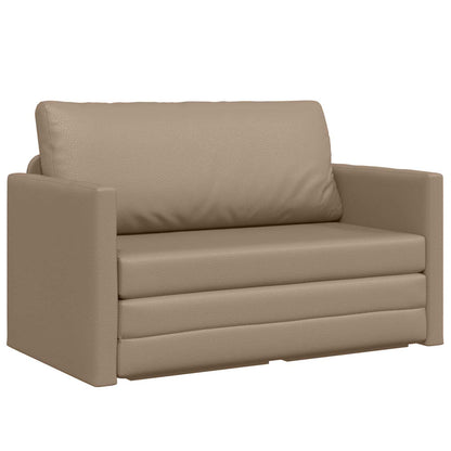 Divano letto Cappuccino 124 x 71 x 78 cm Pelle Artificiale