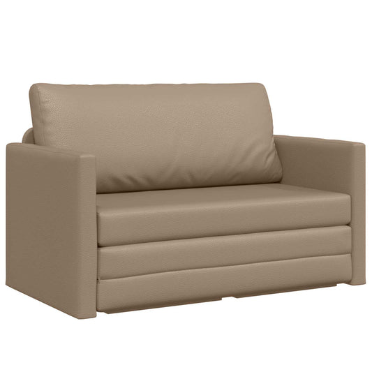 Divano letto 110cm Cappuccino Pelle Artificiale