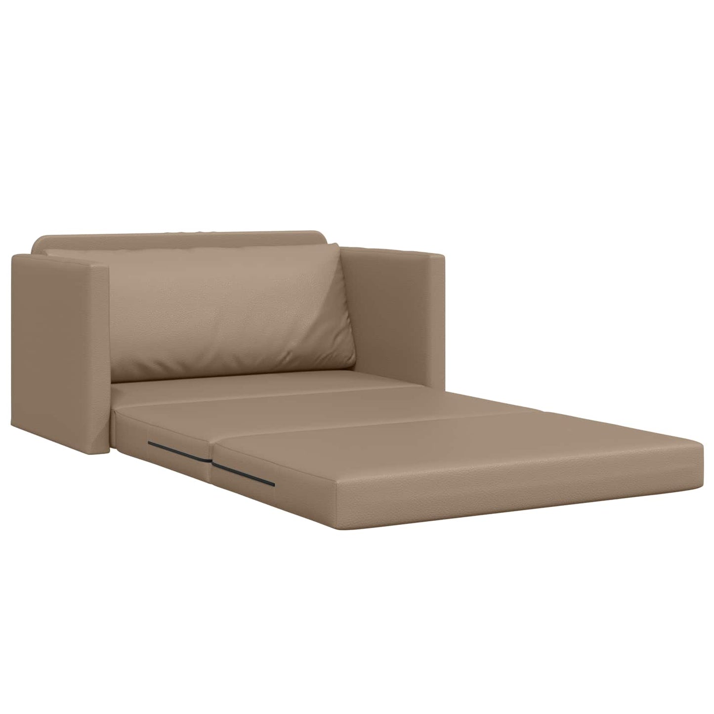 Divano letto Cappuccino 124 x 71 x 78 cm Pelle Artificiale