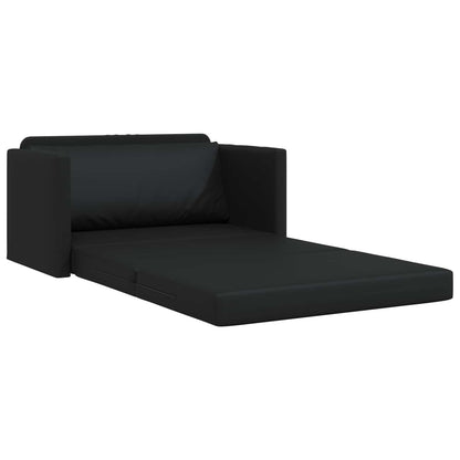 Divano letto Nero 124 x 71 x 78 cm Pelle Artificiale